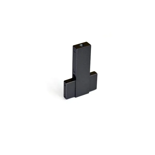 Mid support for 30x10mm rectangular tube, brown