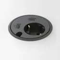 RB POWER DOT 1x220V 2xUSB 1xl. laidas L1500 juoda