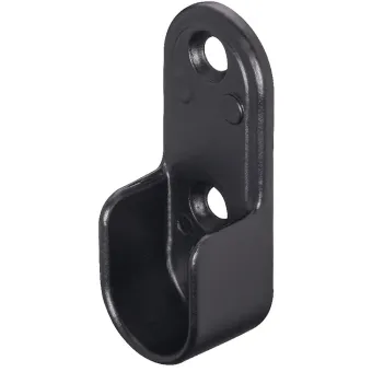 Laikiklis vamzdžiui galinis 30x15mm, juoda