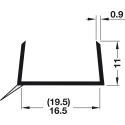 Plinth profile, with sealing lip