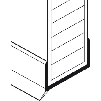 Plinth profile, with sealing lip