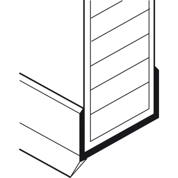 Plinth profile, with sealing lip