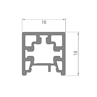 Profile CUBE base LED L3000mm black anodized