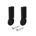 Support for Ø28mm tube with cover cap black