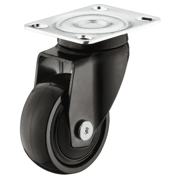 Ratukas su plokštele 30kg Ø50mm, juoda