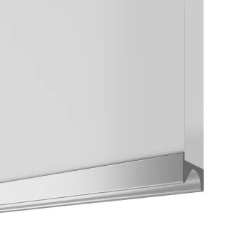 Aluminum handle profile, for recess mounting L3500mm stainless steel