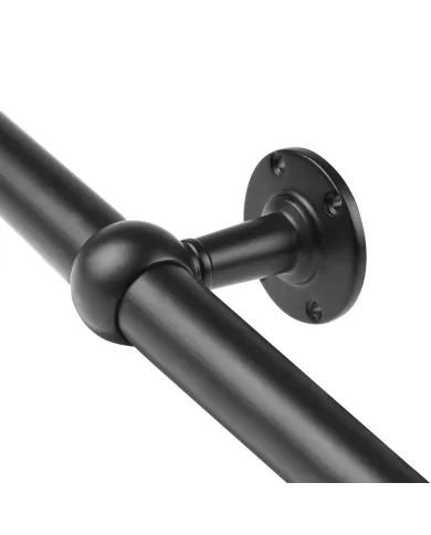Mid support for Ø25mm tube black
