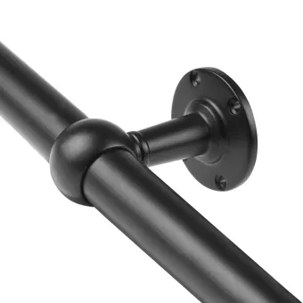 Mid support for Ø25mm tube black