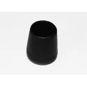 Tube end plug for tube Ø25mm external, plastic, black