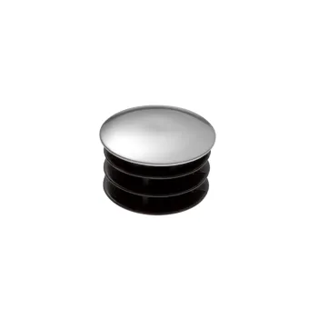 Tube end plug for tube Ø25mm chrome