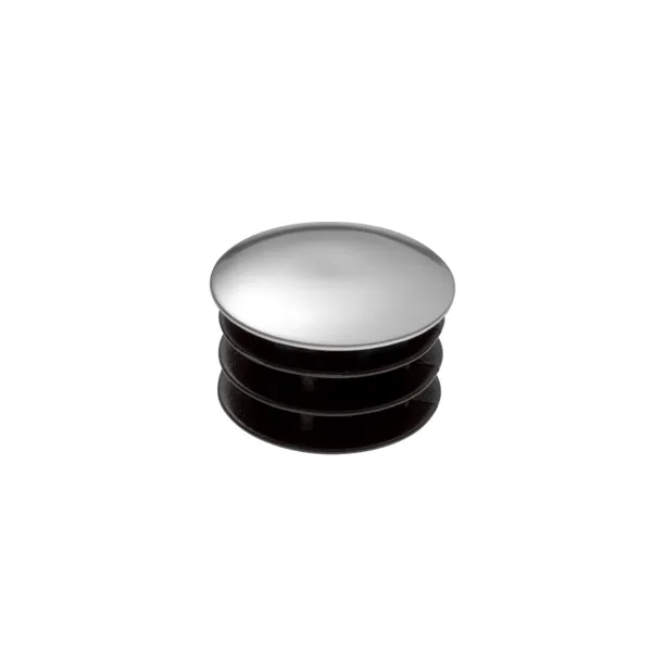 Tube end plug for tube Ø25mm chrome