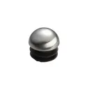Tube end plug semicircular for tube Ø25mm chrome