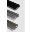 Frame profile 04S, L3500mm, aluminium anodized, stainless steel