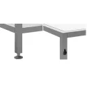 Profile iQube 16x16mm with 1 bracket L3500mm black
