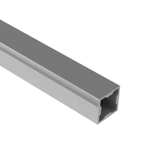 Profilis iQube 22x22mm, su 1 laikikliu L3500mm, juoda