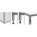 Profile iQube 22x22mm with 2 brackets L3500mm black