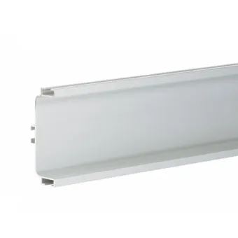 Aluminum profile double drawer horizontal L4200mm white RAL901