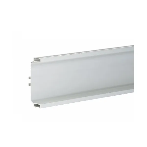 Aluminum profile double drawer horizontal L4200mm white RAL901