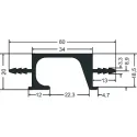 Aluminum handle profile L3500mm