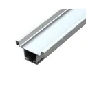 Aluminum profile double vertical L4700mm white RAL9010