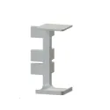 Joint for single profile GOLA II, angular, outer, grey