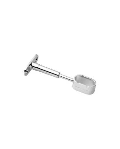 Mid support for oval tube 30x15mm, adjustable