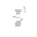 Suction cup for glass Ø10mm