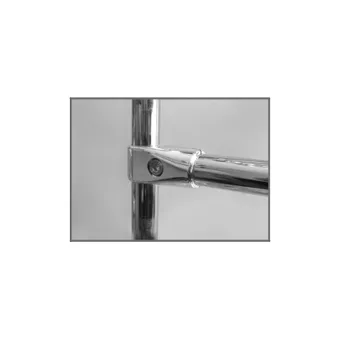 End connection, S type, for tube Ø25mm, black
