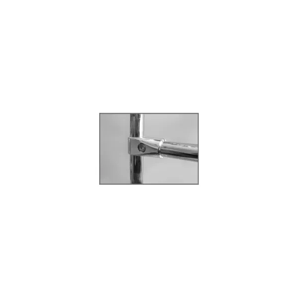 End connection, S type, for tube Ø25mm, black