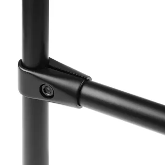 End connection, S type, for tube Ø25mm, black
