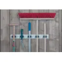 Broomstick holder, 3, 4 or 5-way, clamps fixed