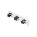 Broomstick holder, 3, 4 or 5-way, clamps fixed
