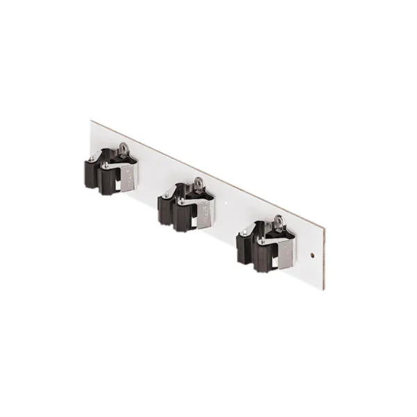 Broomstick holder, 3, 4 or 5-way, clamps fixed