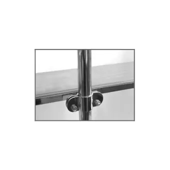 Shelf fixing element, for Ø25mm tube