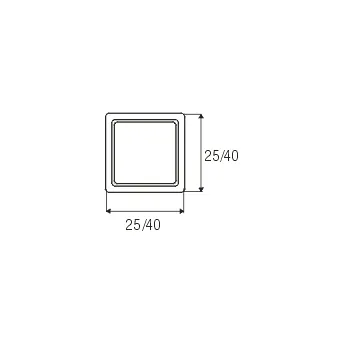 Cover for profile 25x25mm