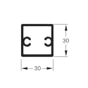 Profilis aliuminio 30x30x1,5 L3000