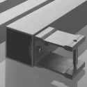 Connector for profile 30x30x2mm 90°