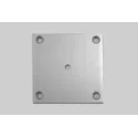 Fixing plate for furniture leg, central, aluminum K-43 80x80mm