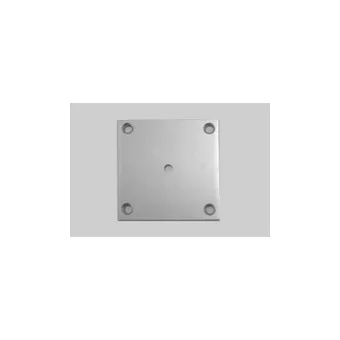 Fixing plate for furniture leg, central, aluminum K-43 80x80mm