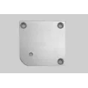 Tvirtinimas kojelėms kampinis aliuminis K-43 80x80mm