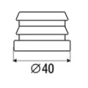 Cover for profile P-K43