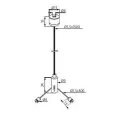 Steel cord ROPE NT-150, double, for modular light fittings, L1500mm 18kg (2 pcs)