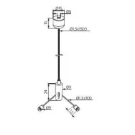 Trosai ROPE NT-150 dvigubi L1500 18kg 2 vnt
