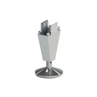 Adjustable support for STILI PHOS vertical profile, stainless steel/chrome
