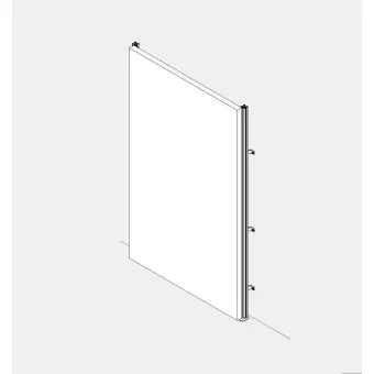 Vertical profile for WALK-IN system, L2606mm aluminum MODUS