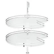 Karuselė 3/4 rato 900x900mm H839-889 chromas su p
