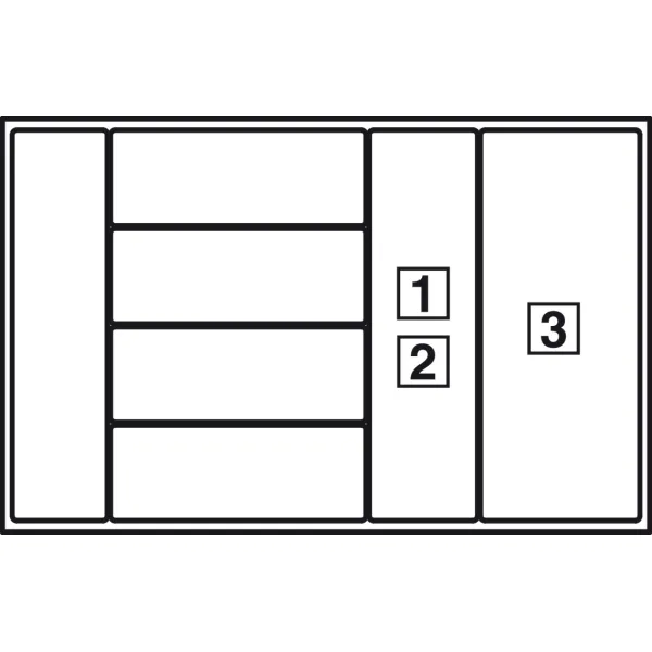 Laikiklis prieskonių 12 indelių medinis 417x161 mm  HAFELE