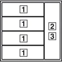 Laikiklis prieskonių 6 indeliams medinis 417x111 mm HAFELE
