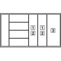 Laikiklis prieskonių 6 indeliams medinis 417x111 mm HAFELE