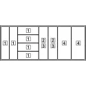 Laikiklis prieskonių 6 indeliams medinis 417x111 mm HAFELE